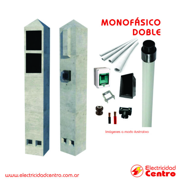 Pilares Premoldeados Doble Monofasico Kit 11 - Electricidad Centro Villa Carlos Paz Cordoba 1