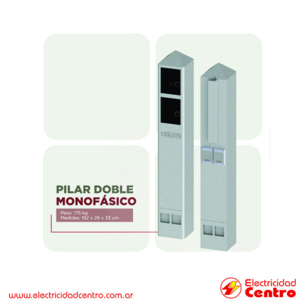 Pilares Premoldeados Doble Monofasico Kit 2 - Electricidad Centro Villa Carlos Paz Cordoba