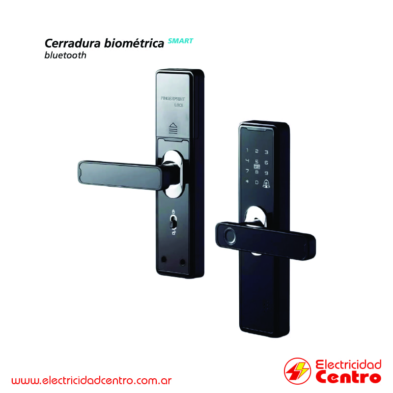 CERRADURA BIOMETRICA SASSIN BLUETOOTH SMART CB05-T 26238 1 - Electricidad Centro