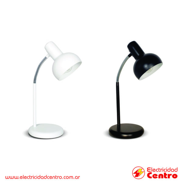 Lámpara de Mesa DABOR MELO Blanca – Negra - 26336 1 - Electricidad Centro